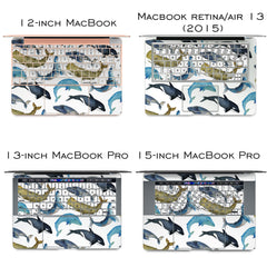 Lex Altern Vinyl MacBook Skin Whale Pattern