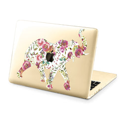 Lex Altern Hard Plastic MacBook Case Floral Elephant Art