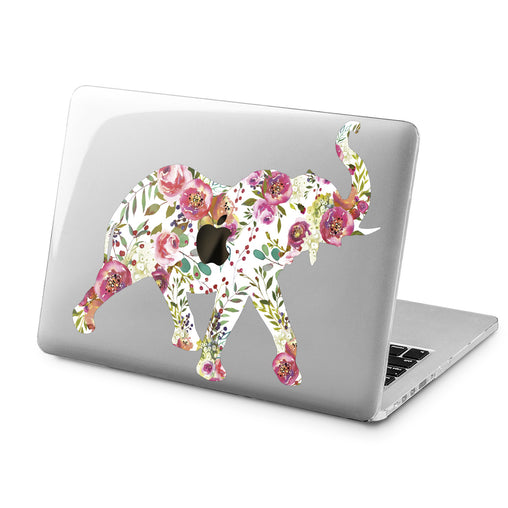 Lex Altern Floral Elephant Art Case for your Laptop Apple Macbook.
