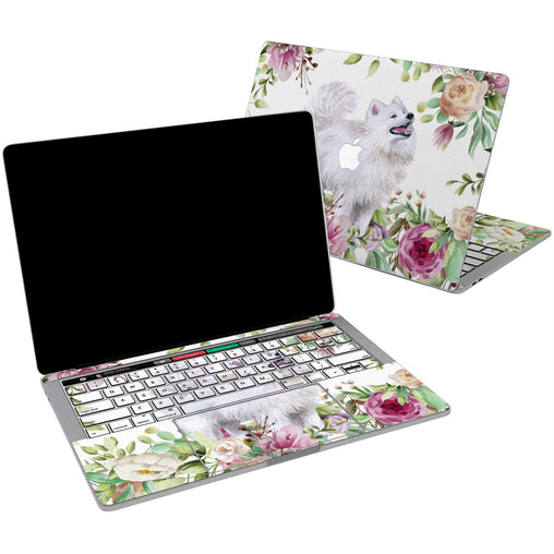 Lex Altern Vinyl MacBook Skin Dog Blossom for your Laptop Apple Macbook.