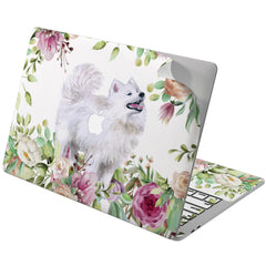 Lex Altern Vinyl MacBook Skin Dog Blossom