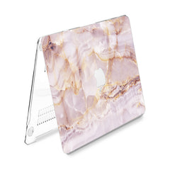 Lex Altern Hard Plastic MacBook Case Pink Marble Design