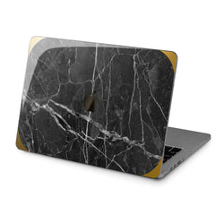 Lex Altern Hard Plastic MacBook Case Black Marble Stone