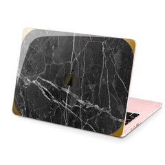 Lex Altern Hard Plastic MacBook Case Black Marble Stone