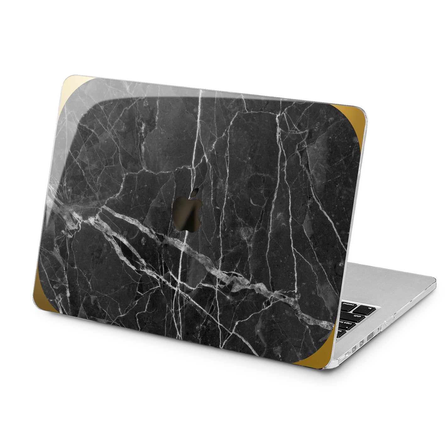 Lex Altern Black Marble Stone Case for your Laptop Apple Macbook.
