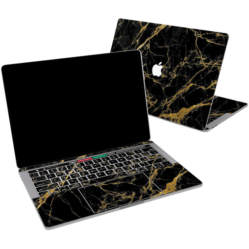 Lex Altern Vinyl MacBook Skin Golden Black Marble for your Laptop Apple Macbook.