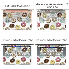 Lex Altern Vinyl MacBook Skin Doughnut Pattern
