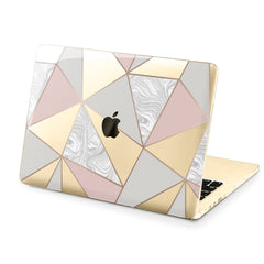 Lex Altern Hard Plastic MacBook Case Triangle Marble Design