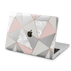 Lex Altern Triangle Marble Design Case for your Laptop Apple Macbook.