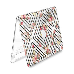 Lex Altern Hard Plastic MacBook Case Floral Geometry Design