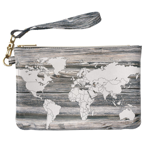 Lex Altern Makeup Bag Wooden Continents