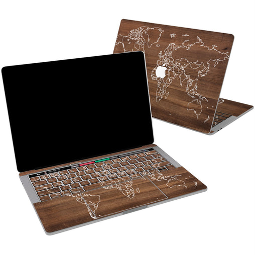 Lex Altern Vinyl MacBook Skin Walnut Wood  for your Laptop Apple Macbook.