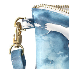Lex Altern Makeup Bag Blue Watercolor Design