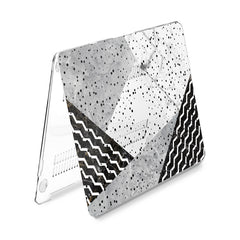 Lex Altern Hard Plastic MacBook Case Black and White Art