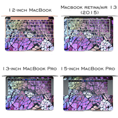 Lex Altern Vinyl MacBook Skin Cracked Pattern