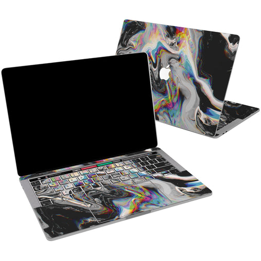 Lex Altern Vinyl MacBook Skin Black Glitch Art  for your Laptop Apple Macbook.