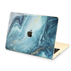 Lex Altern Hard Plastic MacBook Case Blue Paint Art