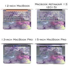 Lex Altern Vinyl MacBook Skin Purple Clouds
