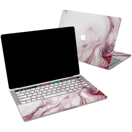 Lex Altern Vinyl MacBook Skin Red Fluid for your Laptop Apple Macbook.