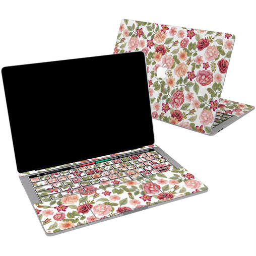 Lex Altern Vinyl MacBook Skin Cute Roses Theme for your Laptop Apple Macbook.