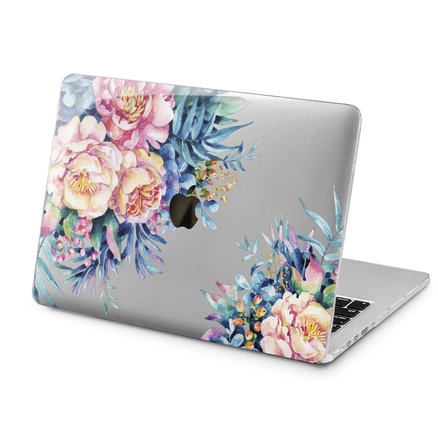 Lex Altern Watercolor Flowers Design Case for your Laptop Apple Macbook.