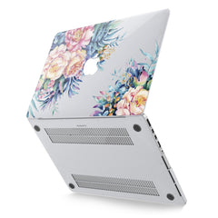 Lex Altern Hard Plastic MacBook Case Watercolor Flowers Design