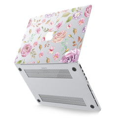 Lex Altern Hard Plastic MacBook Case Pink Roses Style
