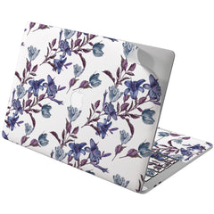 Lex Altern Vinyl MacBook Skin Elegant Purple Flowers