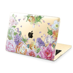 Lex Altern Hard Plastic MacBook Case Pink Peonies Print