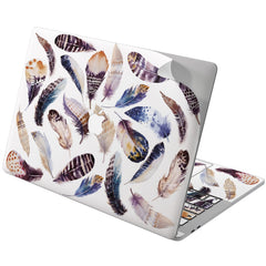 Lex Altern Vinyl MacBook Skin Feathers Pattern