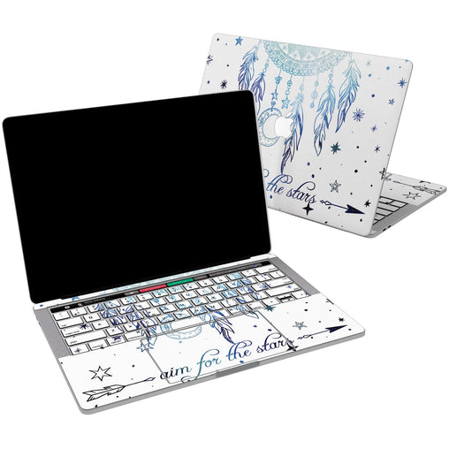 Lex Altern Vinyl MacBook Skin Blue Dreamcatcher for your Laptop Apple Macbook.