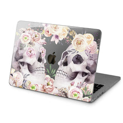 Lex Altern Hard Plastic MacBook Case Floral Skulls Design