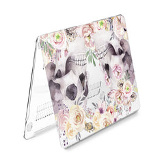Lex Altern Hard Plastic MacBook Case Floral Skulls Design