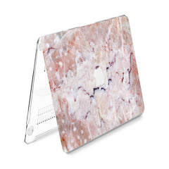 Lex Altern Hard Plastic MacBook Case Pink Marble Art
