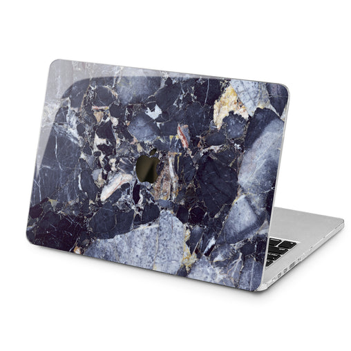 Lex Altern Black Marble Print Case for your Laptop Apple Macbook.