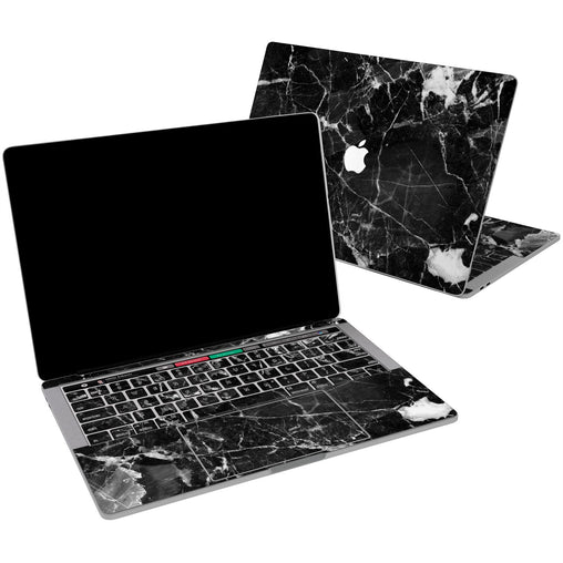 Lex Altern Vinyl MacBook Skin Black Cracked Marble for your Laptop Apple Macbook.