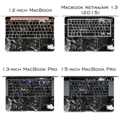 Lex Altern Vinyl MacBook Skin Black Cracked Marble
