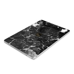 Lex Altern Hard Plastic MacBook Case Black Cracked Marble
