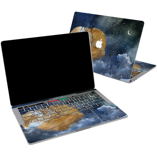 Lex Altern Vinyl MacBook Skin Painted Sleepy Fox for your Laptop Apple Macbook.