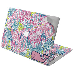 Lex Altern Vinyl MacBook Skin Cute Pink Whale