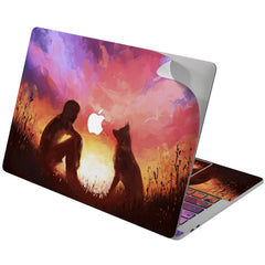 Lex Altern Vinyl MacBook Skin Watercolor Friendly Dog