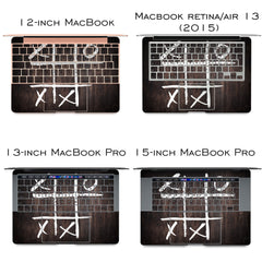 Lex Altern Vinyl MacBook Skin Tic Tac Toe Pattern