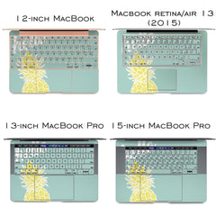 Lex Altern Vinyl MacBook Skin Yellow Quote Pineapple Print