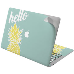 Lex Altern Vinyl MacBook Skin Yellow Quote Pineapple Print