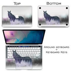 Lex Altern Vinyl MacBook Skin Abstract Horse