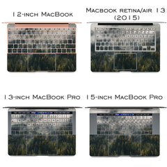 Lex Altern Vinyl MacBook Skin Green Trees
