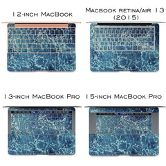 Lex Altern Vinyl MacBook Skin Blue Water