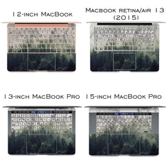 Lex Altern Vinyl MacBook Skin Marble Forest