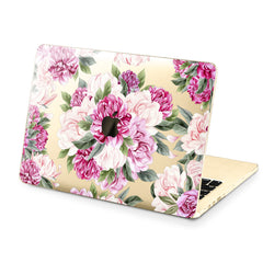 Lex Altern Hard Plastic MacBook Case Pink Peonies Art