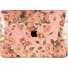Lex Altern MacBook Glitter Case Watercolor Flowers Art